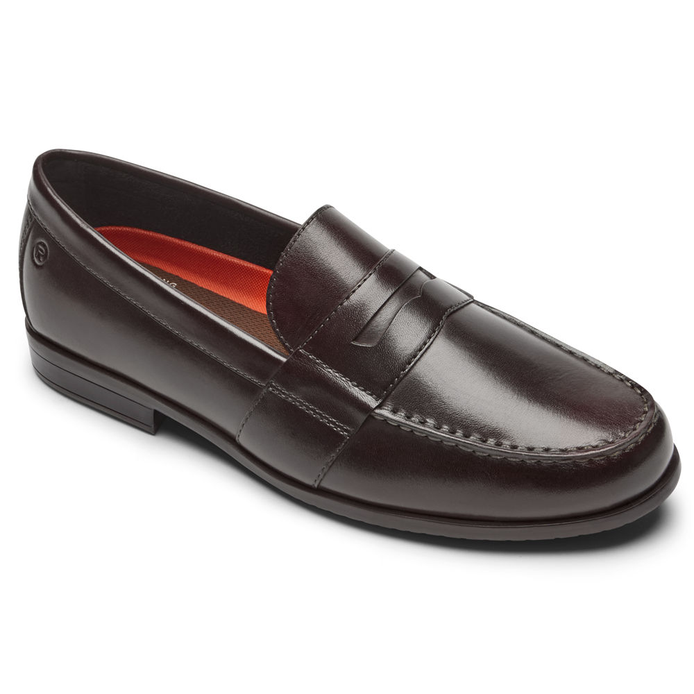 Rockport Singapore Mens Loafers - Classic Lite 2 Penny Dark Brown - GY0519672